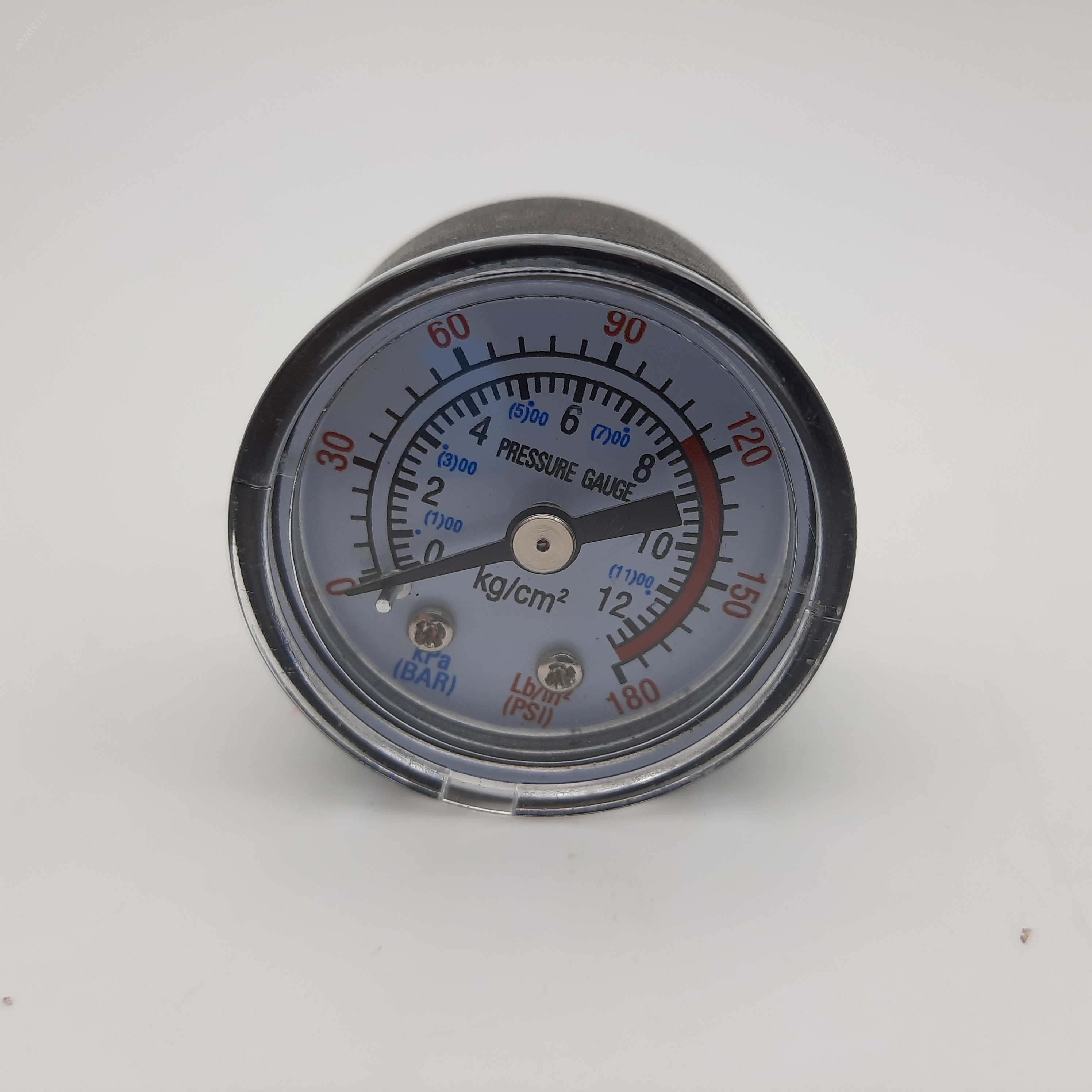 Манометр для компрессора горизонтальный 12BAR/180PSI, D-40мм, резьба 1/8