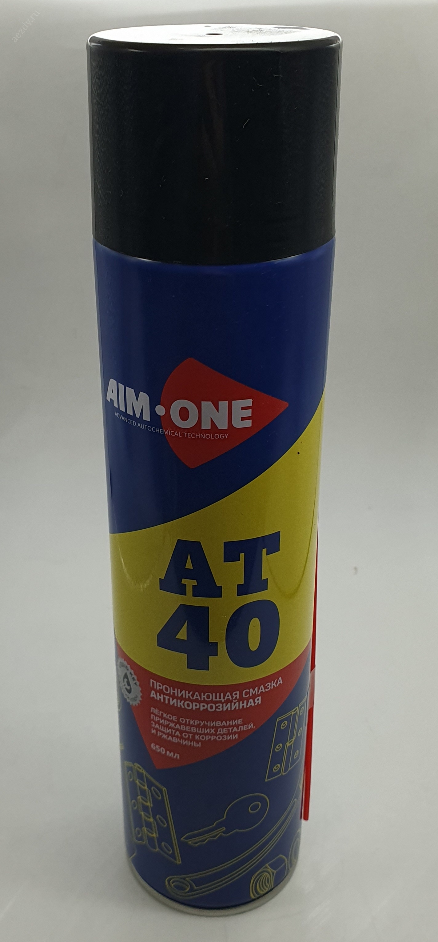 Смазка проникающая антикоррозийная AIM-ONE 650 мл (аэрозоль). AT-40 650ML