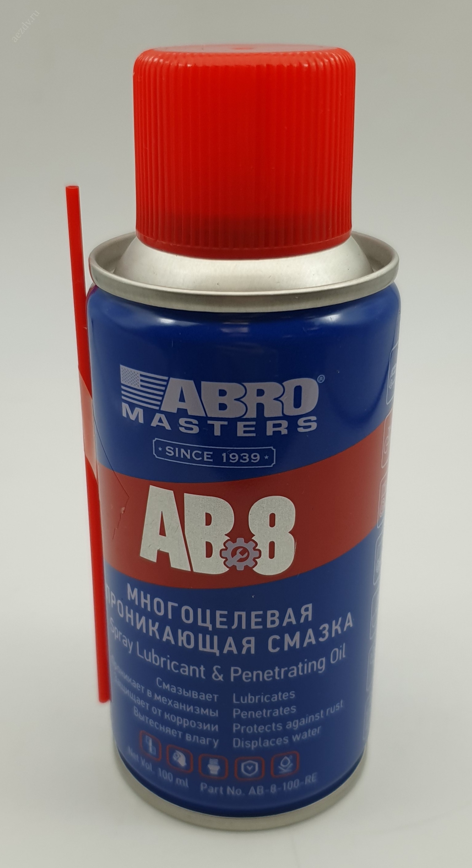 Смазка-спрей многоцелевая проникающая (100мл), ABRO MASTER