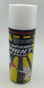 Краска-спрей белая матовая BOOST 520 мл (аэрозоль)